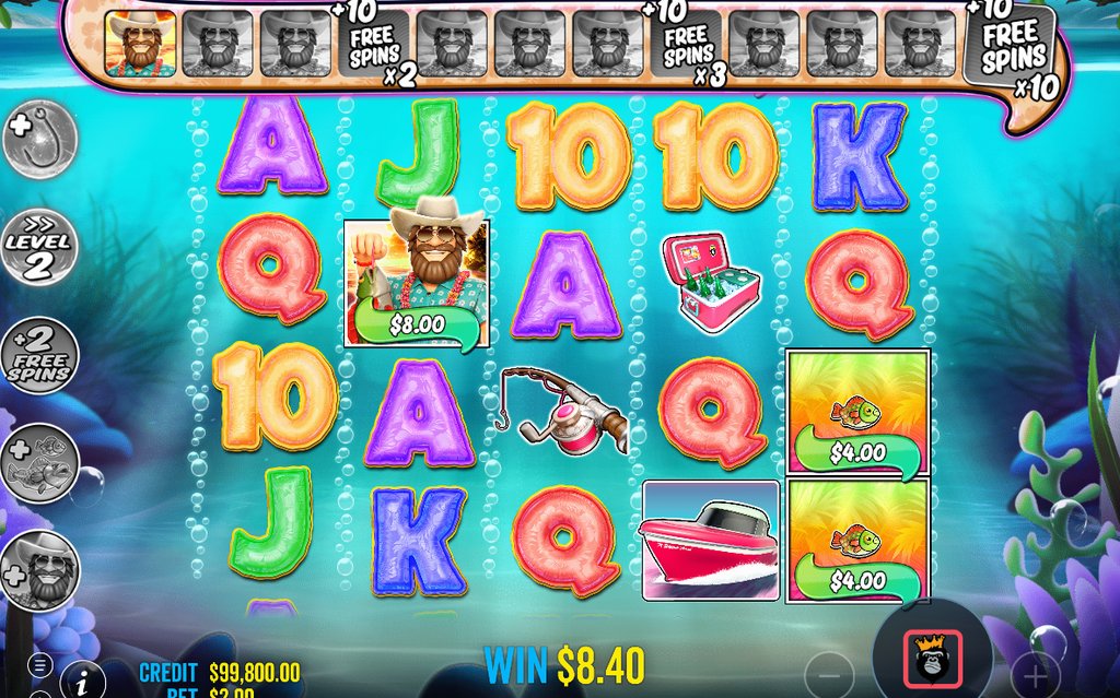Free Spins-läget med kvarvarande snurrar och multiplikator