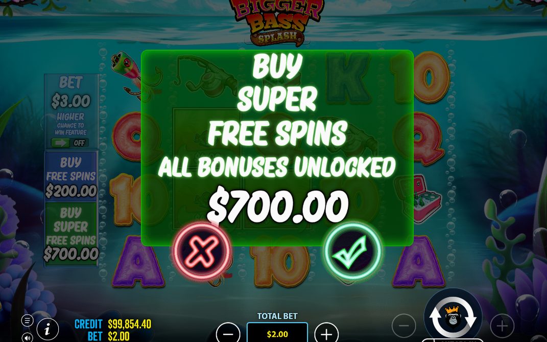 Multiplikatorn går 1x, 2x, 3x och 10x under Free Spins