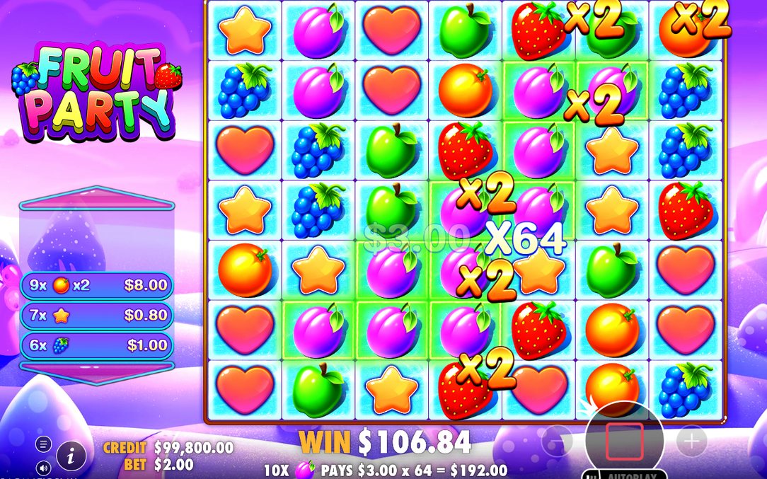 Free Spins med Multiplier-brickor på vinnande block